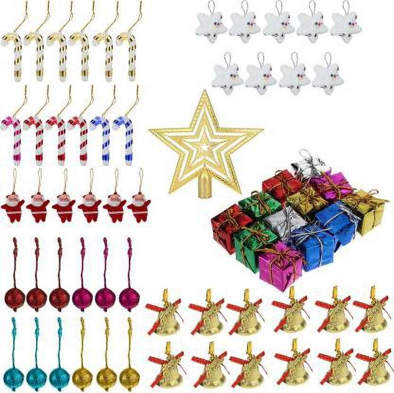 Green Plant indoor XmasD013 Topper Ornaments Pack of 63