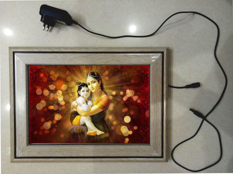 ANSHUL INTERNET KRISHNA WITH YASHODA Religious Frame