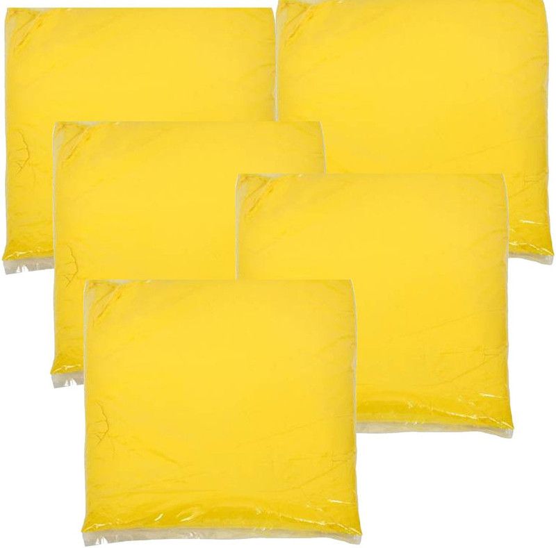 VS Creation Holi Color Powder Pack of 5  (Yellow, 500 g)