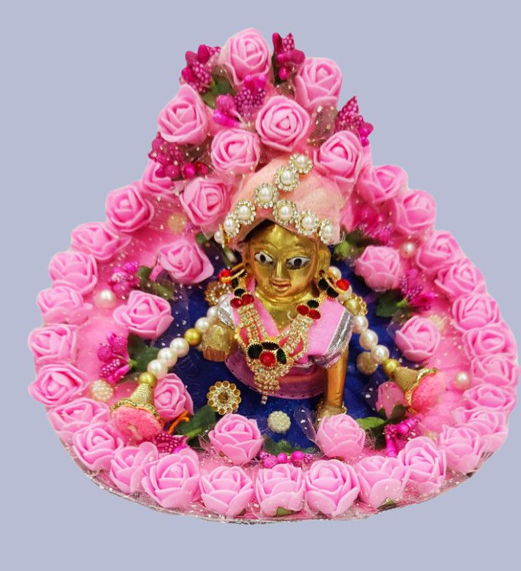 Divine Creations Laddu-Gopal, Krishna G, Bal-Gopal, Thakur-G, Size 5 - 10 inch Dress  (Cotton)