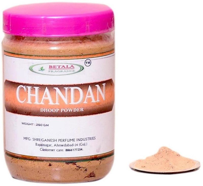 BETALA FRAGRANCE CHANDAN (SANDAL) Dhoop Powder 250 gram With Dhup Burner Plate For Pooja Use Dhoop