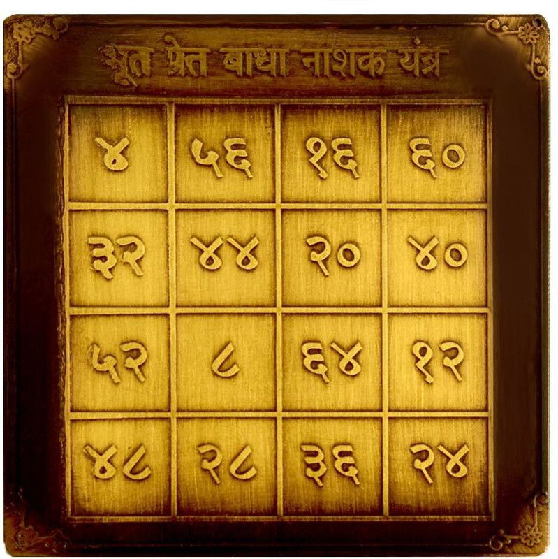 Rudra Centre Bhoot Pret Badha Nashak Brass Yantra  (Pack of 1)