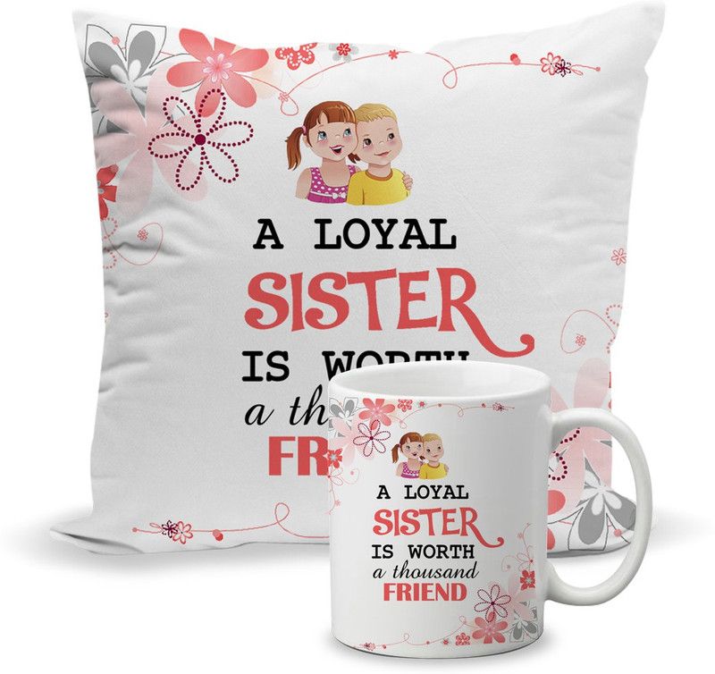 Mug, Cushion Set  (1 Coffee Mug, 1 Cushion)