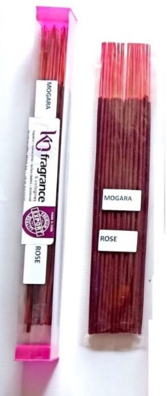 Kn fragrance 2 In 1 Fragrance Incense Stick Agarbatti Natural Flavor Mogara, Rose  (100, Set of 1)