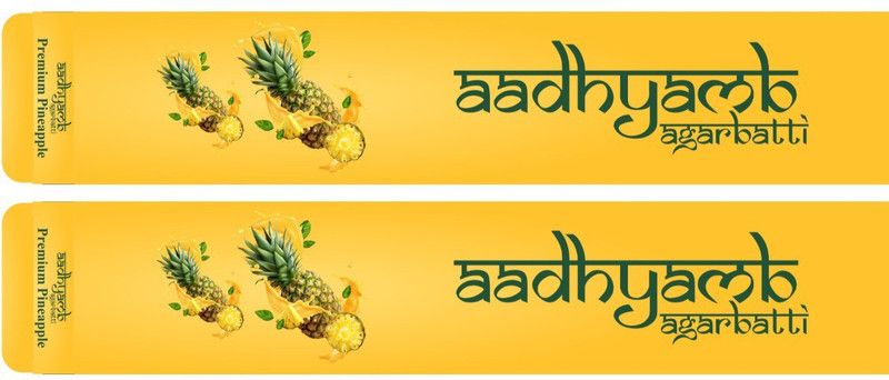 AADHYAMB PINEAPPLE PACK OF 18 PINEAPPLE Incense Sticks Agarbatti  (14, Set of 18)