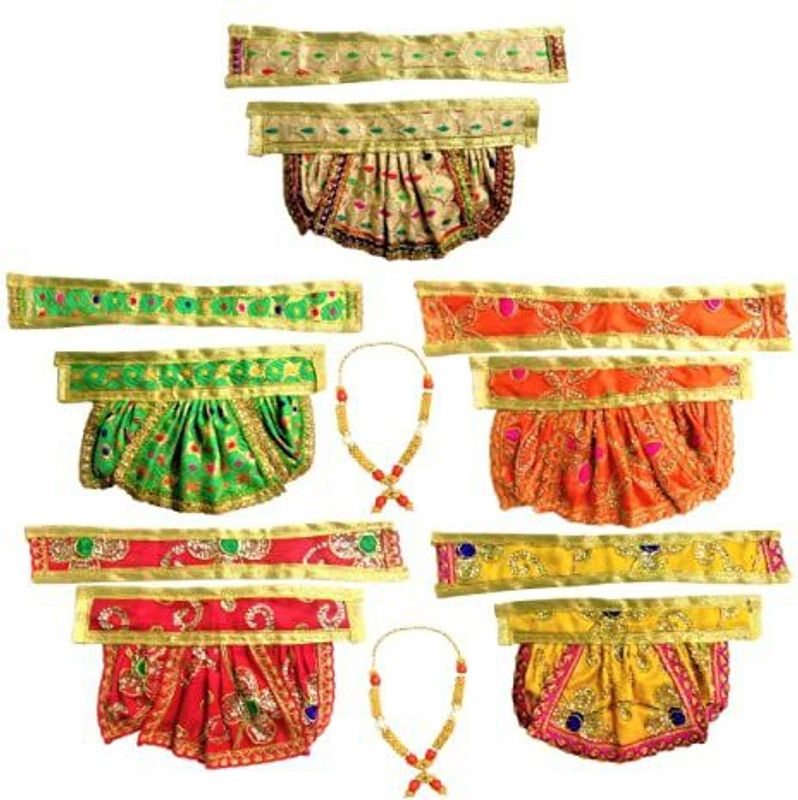 MountAlps Hanuman Ji Chola, made of Silk Cloth. Dress Size: Chola 8 Inch Dress  (Silk)