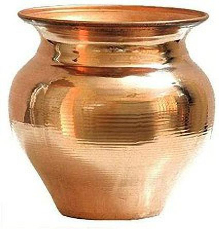 SBBCO Brass Lota Kalash/ Pooja Lota(Pitcher) Copper Kalash  (Gold)