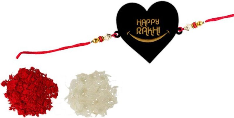 Rakhi, Chawal Roli Pack Set  (1 Rakhi, Roli & Chawal)
