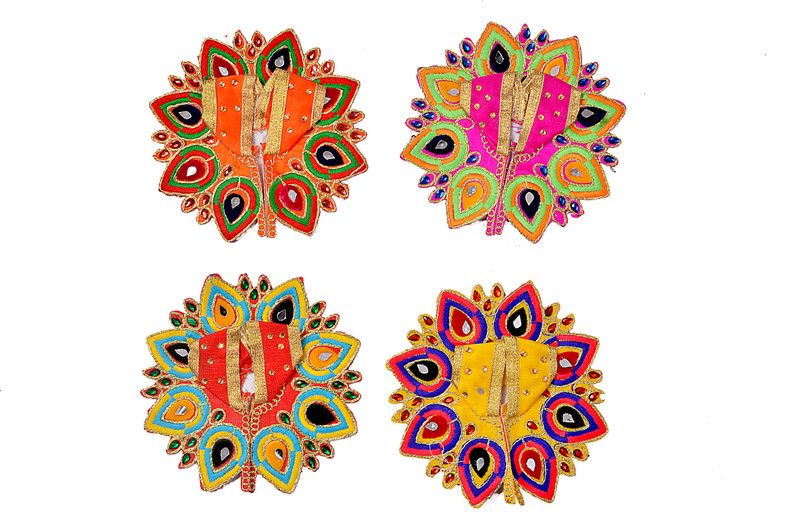 GURUSHRADDHA laddu gopal, Krishna, Bal gopal, Kanhaiya, Govinda, Gopal ji, Thakur Ji, Bhagwaan Ki Poshaak, God Dress, Dev Vastra No.5 - 6 Dress  (Cotton, Nylon, Silk, Velvet)