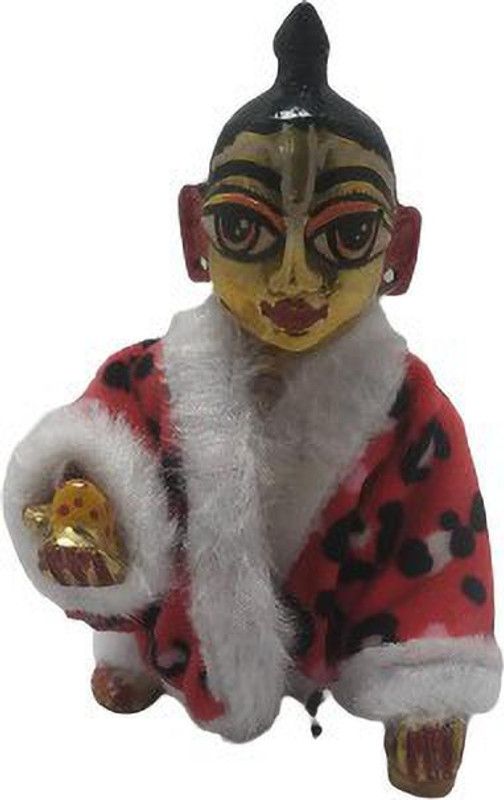 Kanha Laddu Gopal Winter Special Combo...Size 4 Laddu Gopal WINTER Special Coat/VELVET Dress/Jacket With One Set BODY WARMER [Best For ALL Upcoming Festivals] Size 4 Handmade Premium Quality Dress  (Cotton)