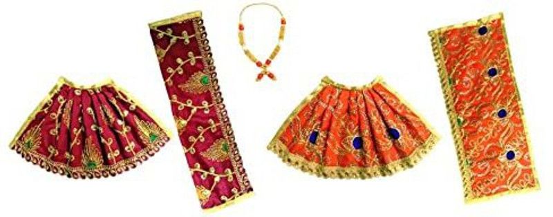 MountAlps Mata Rani Dress, made of Silk Cloth. Size: Lehenga 6 Inch Dress  (Silk)
