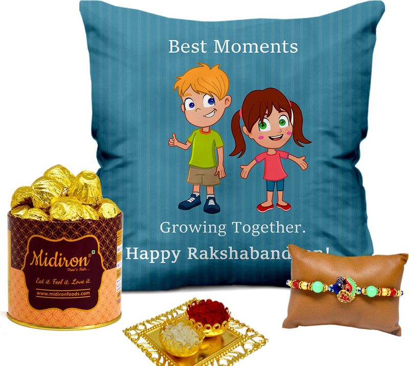 Midiron Rakhi Gifts for Brother / Bhai | Rakshabandhan Gift for Brother DTRakhiR16-70 Polyester Gift Box  (Multicolor)