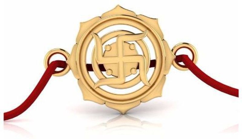 Rakhi, Chawal Roli Pack Set  (1 thread rakhi)
