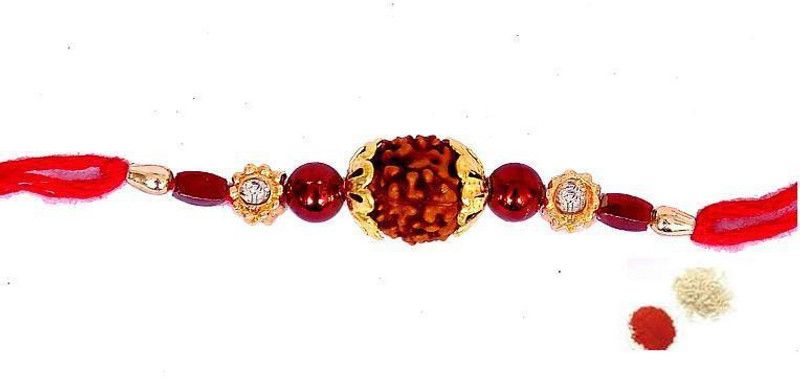 Shubh Rudraksh Set  (tika set, One rakhi)