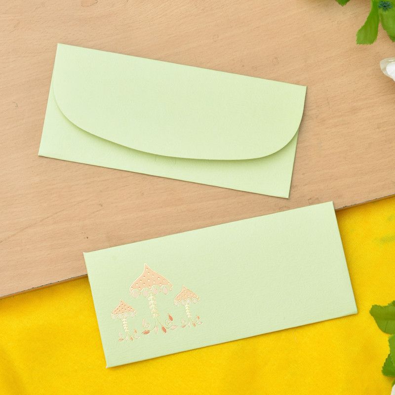 Anand Cards Textured paper chatri print design Shagun Envelope Envelopes  (Pack of 20 Green)