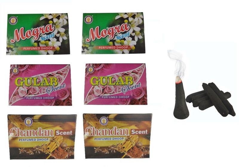 Stylewell (Pack Of 6) Multi-Fragrances Scented Incense Sticks Home Essentials Perfumed Dhoop (20 Sticks) for Worship Pooja Meditational Sprituality Religious Purposes Scented  (20, Set of 6)