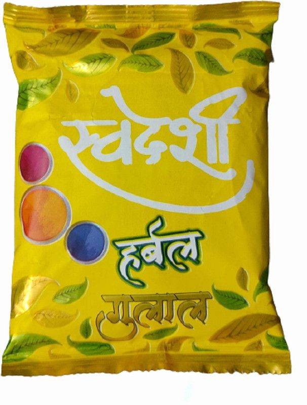 SWADESHI HARBAL COLOR Holi Color Powder Pack of 3  (Yellow, Red, Pink, 300 g)