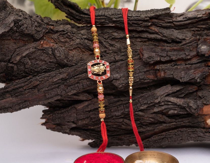Rakhi Set  (2 Rakhi::Roli::Chawal)