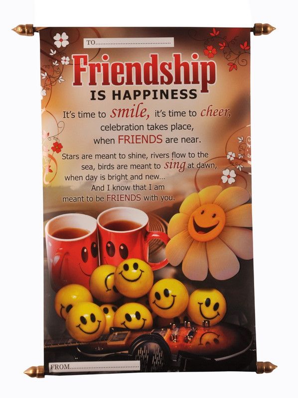 Saugat Traders Friends Scroll Card - Greeting Card  (Multicolor, Pack of 1)