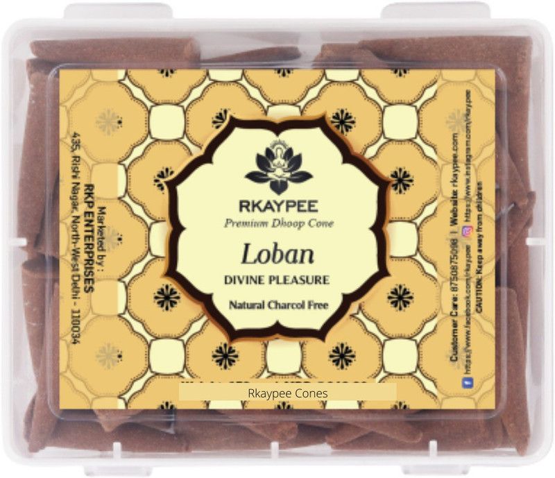 QYZL Dry Dhoop Incense Cone Loban 150g/Pack of 2 /Contains 100 Incense Co Dhoop  (Pack of 2)