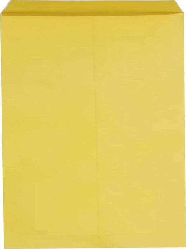 Printmaxx Printmaxx A4 Size Seal-Designed Paper Envelopes,25 Pieces,10x8 Inches (yellow) Envelopes  (Pack of 25 Yellow)