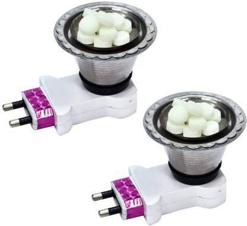 Ni&Mee Stainless Steel Incense Holder Set  (White, Pink)