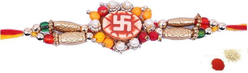 Pavitra Swastik Set  (tika set, One rakhi)