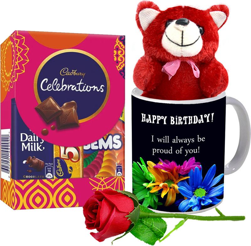 Midiron Birthday Gift Combo For Girlfriend/Wife| Birthday Gift Hamper Ceramic Gift Box  (Multicolor)
