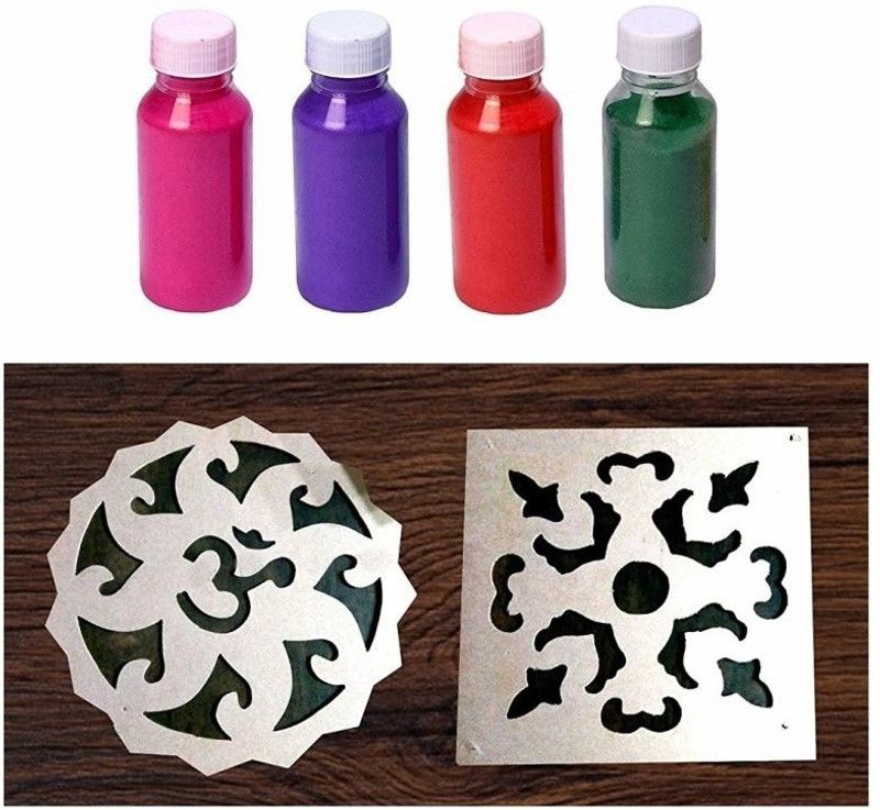 ShikharRetails Rangoli Powder  (Multicolor)