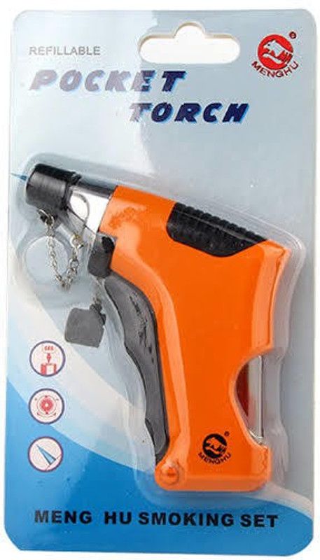 Ganapati Adjustable Flame Butane Gas Jet Cigarette Torch Lighter Pocket Lighter  (multicolor)