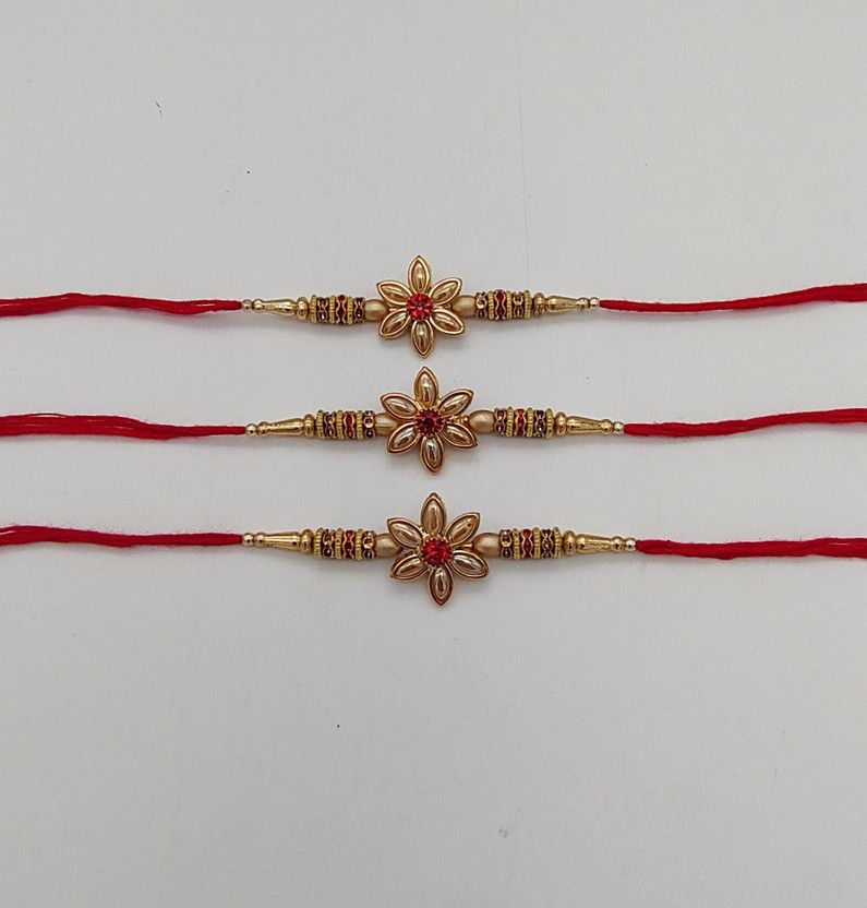 Rakhi Set  (RC-DN-69-MARKIS FLOWER RAKHI)