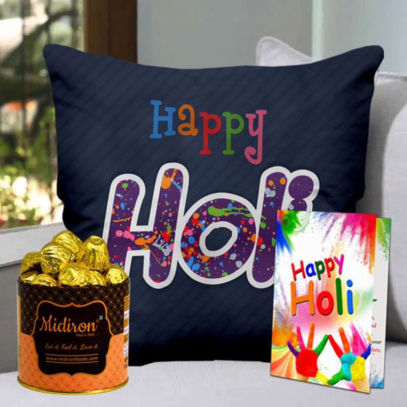 Midiron Happy Holi Gift | Holi Gift Set for Friend & Relatives Fiber Gift Box  (Multicolor)