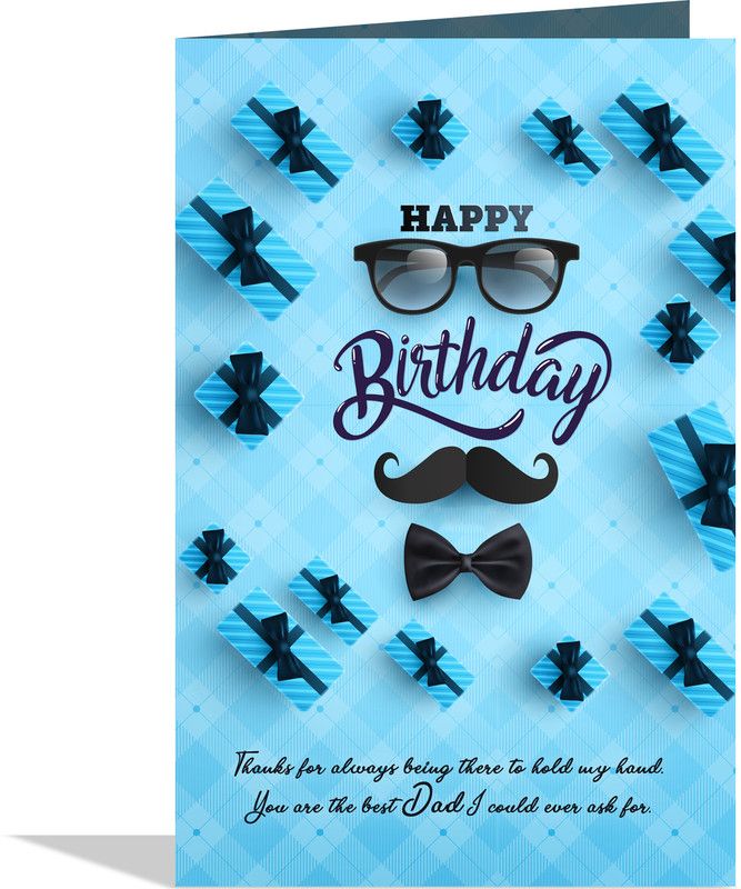 GIFT MY PASSION Greeting Card  (Black Blue, Pack of 1)