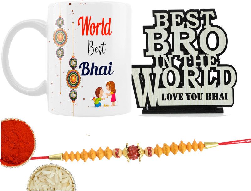iMPACTGift Showpiece, Rakhi, Chawal Roli Pack