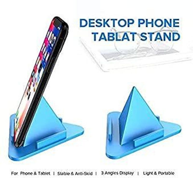 viha Pyramid Shape Foldable Mobile Stand Mobile Holder|| Tab Holder|[Multi Color]2pis