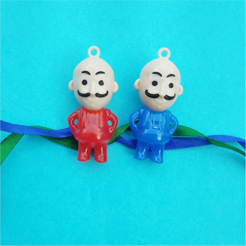 Rakhi Set  (2 Piece Battery Operated Motu Patlu Rakhi for Kids)