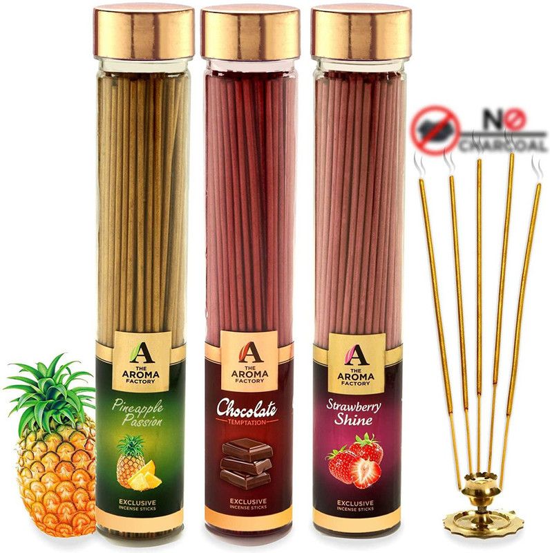 The Aroma Factory The Aroma Factory Exotic Fruit Combo Fruit Agarbatti Combo  (300, Set of 3)
