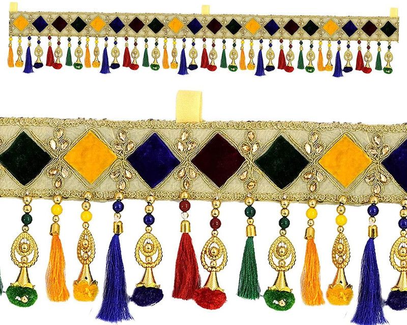Handmade Door MultiColour for Home Décor Toran  (3 ft)
