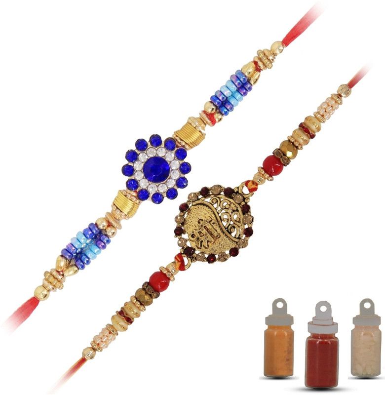 Rakhi Set  (1 rakhi 1 roli chawal Haldi pack)