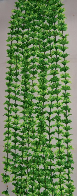 ONRR garland leaves double shaded [light+dark]green coloured pack of 10 fabric Garland  (Green)