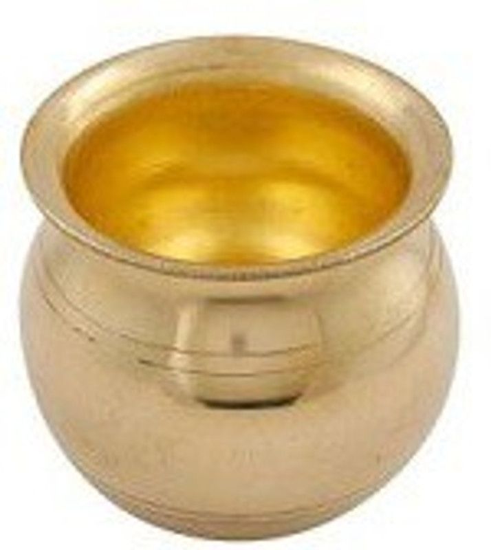 De-Ultimate Brass Golden Color High Quality ( 1 No Small Size ) Kalash Lota for Festival Puja Purpose Brass Kalash  (Gold)