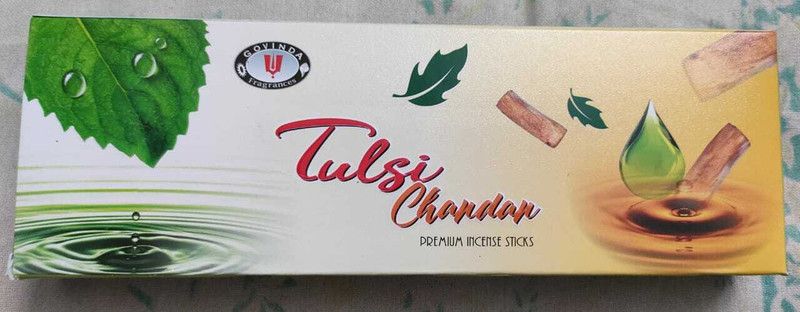 Govinda ISKCON TULSI CHANDAN(masala agrbatti)PACK OF3 TULSI CHNADAN  (3, Set of 3)