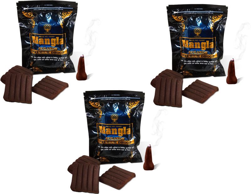 De-Ultimate Pack of 3 (20 Sticks Per Pack) Mangla Sugandh Premium Dhoop Incense Sticks Woody Dhoop  (Pack of 3)