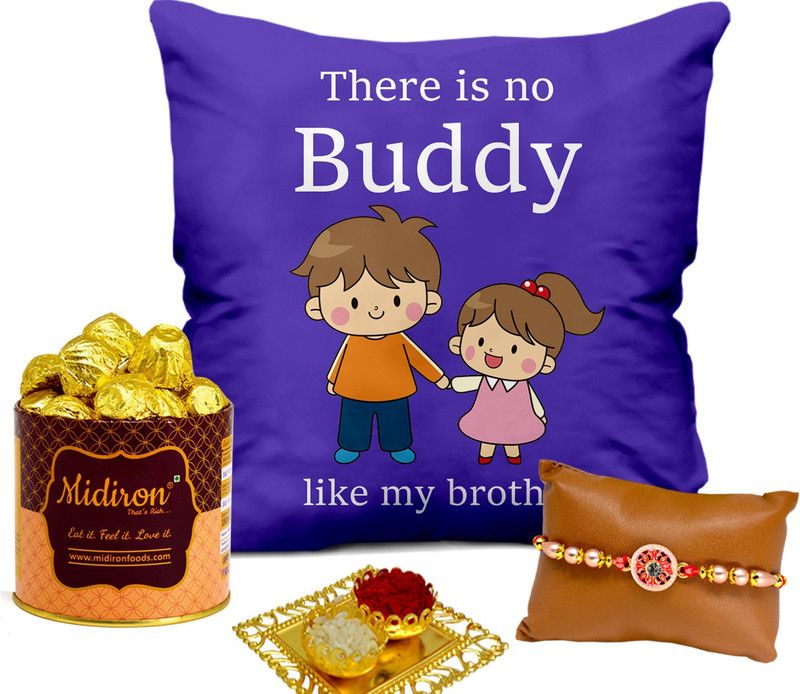 Midiron Rakhi Gifts for Brother / Bhai | Rakshabandhan Gift for Brother DTRakhiR63-73 Polyester Gift Box  (Multicolor)