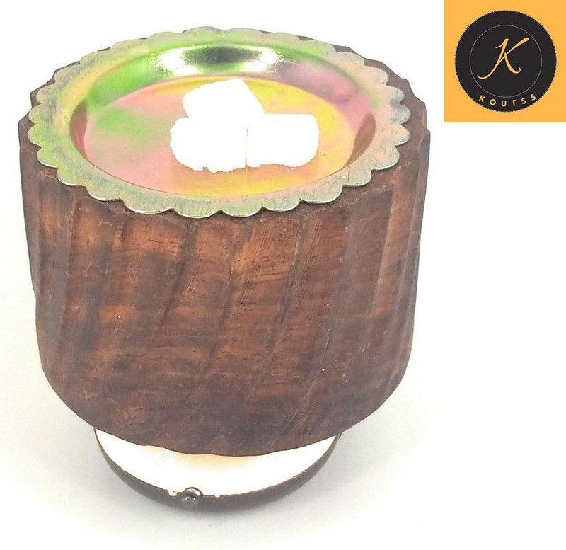 koutss Wooden Incense Holder Set  (Brown)