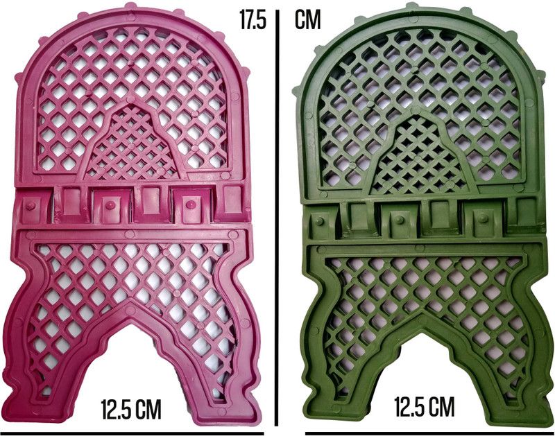 fiji fashion Book Reading Stand/Geeta/Quran/Bible/Rehal/Ramayana Holy book stand/ Plastic Green, Pink Rehal  (Width (Open) = 12.5 cm : Height (Open) = 15 cm)