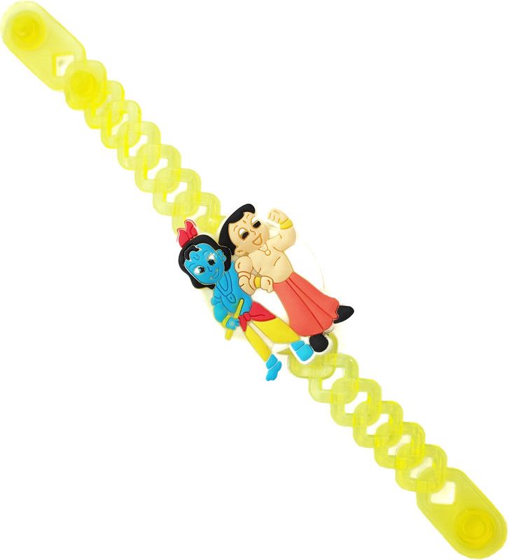 Rakhi Set  (1 Piece Battery Operated Chota Bheem Rakhi for Kids)
