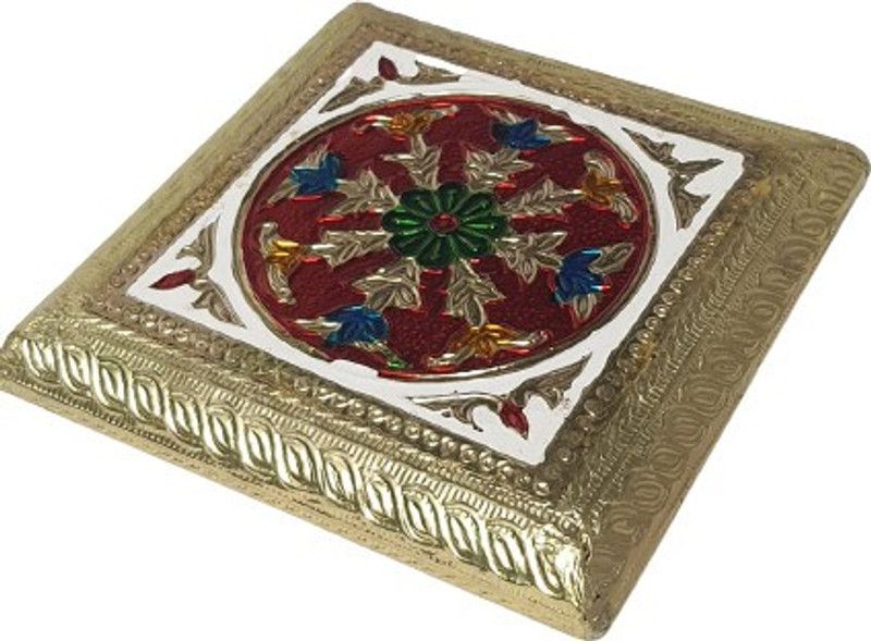 SHYAM Laddu Gopal Chowki Size(XL) Handmade Premium Wooden All Purpose Chowki  (Multicolor)