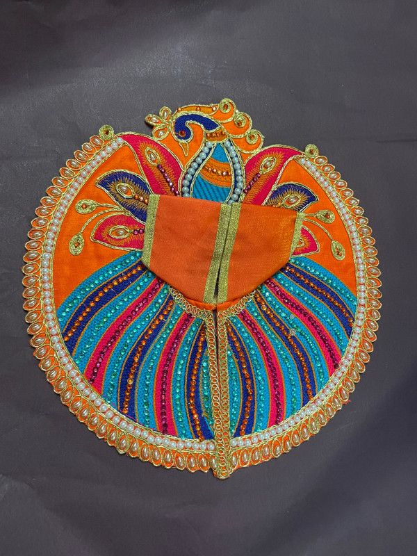 KANHA DRESSES Silk, Ladoo gopal dress Dress  (Cotton)