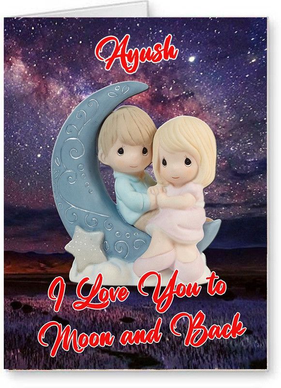 Midas Craft I Love You Ayush Greeting Card  (Multicolor, Pack of 1)